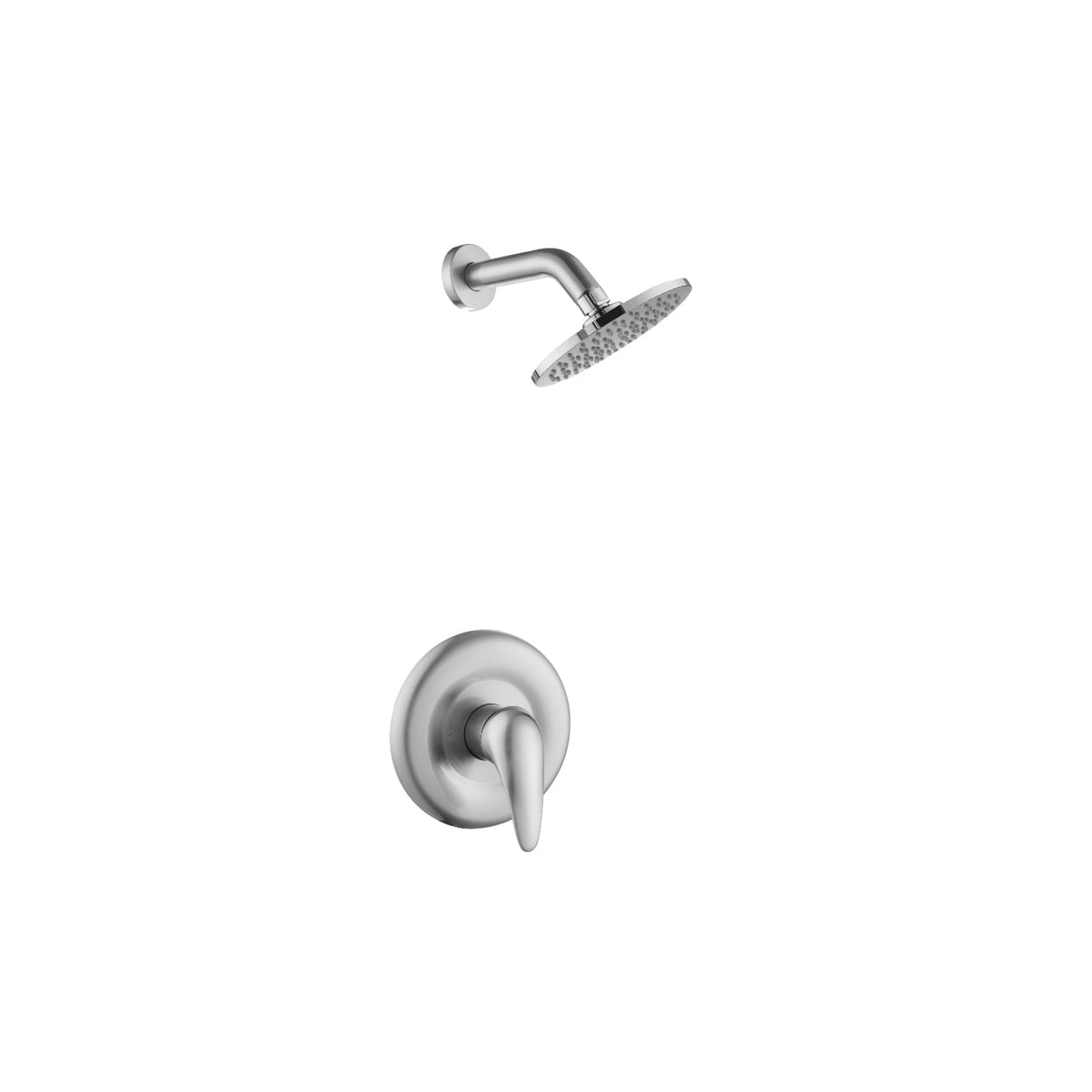 Lauretta Galati shower set with rain head and hand shower in chrome