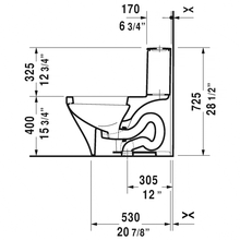 Duravit - Durastyle 1pc 1.28gpf Toilet - 2157010085 (LESS SEAT)