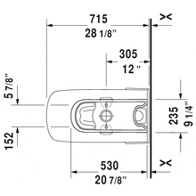 Duravit - One-Piece Toilet With Seat, 1.32/0.92 GPF, With Dual Flush Piston Valve, Top Flush