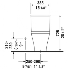Duravit - Durastyle 1pc 1.28gpf Toilet - 2157010085 (LESS SEAT)