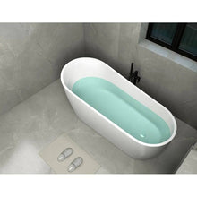 67" Freestanding Tub HB-7111-67 - Modern Oval Acrylic Bathtub for Luxury Bathroom Decor