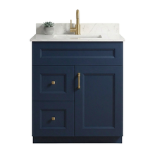 Livia 30" Bathroom Vanity – Solid Wood, Single Sink, Freestanding