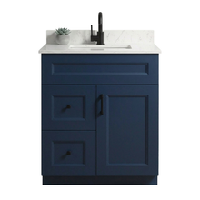 Livia 30" Bathroom Vanity – Solid Wood, Single Sink, Freestanding