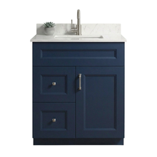 Livia 30" Bathroom Vanity – Solid Wood, Single Sink, Freestanding