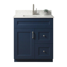 Livia 30" Bathroom Vanity – Solid Wood, Single Sink, Freestanding
