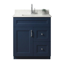 Livia 30" Bathroom Vanity – Solid Wood, Single Sink, Freestanding