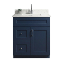 Livia 30" Bathroom Vanity – Solid Wood, Single Sink, Freestanding