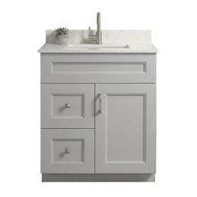 Livia 30" Bathroom Vanity – Solid Wood, Single Sink, Freestanding