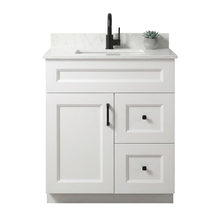 Livia 30" Bathroom Vanity – Solid Wood, Single Sink, Freestanding