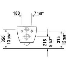 Duravit - Happy D2 Rimless Wall-mounted Toilet 222209