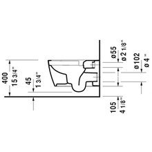 Duravit - ME by Starck Rimless Wall-mounted Toilet 252909