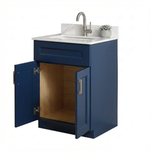 Livia 24" Bathroom Vanity – Solid Wood, Single Sink, Freestanding