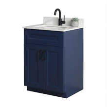 Livia 24" Bathroom Vanity – Solid Wood, Single Sink, Freestanding