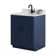 Livia 30" Bathroom Vanity – Solid Wood, Single Sink, Freestanding, Double Doors