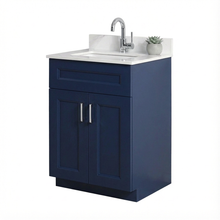 Livia 24" Bathroom Vanity – Solid Wood, Single Sink, Freestanding