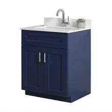 Livia 30" Bathroom Vanity – Solid Wood, Single Sink, Freestanding, Double Doors