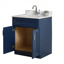 Livia 30" Bathroom Vanity – Solid Wood, Single Sink, Freestanding, Double Doors