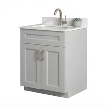 Livia 30" Bathroom Vanity – Solid Wood, Single Sink, Freestanding, Double Doors