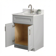 Livia 24" Bathroom Vanity – Solid Wood, Single Sink, Freestanding