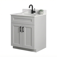 Livia 30" Bathroom Vanity – Solid Wood, Single Sink, Freestanding, Double Doors