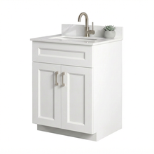 Livia 30" Bathroom Vanity – Solid Wood, Single Sink, Freestanding, Double Doors