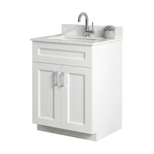 Livia 30" Bathroom Vanity – Solid Wood, Single Sink, Freestanding, Double Doors