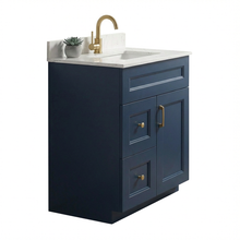 Livia 30" Bathroom Vanity – Solid Wood, Single Sink, Freestanding