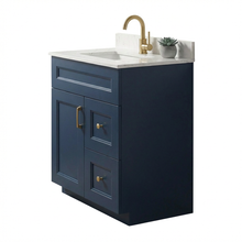 Livia 30" Bathroom Vanity – Solid Wood, Single Sink, Freestanding
