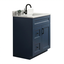 Livia 30" Bathroom Vanity – Solid Wood, Single Sink, Freestanding
