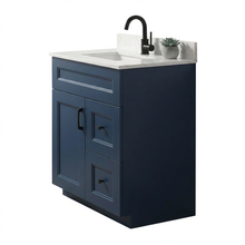 Livia 30" Bathroom Vanity – Solid Wood, Single Sink, Freestanding