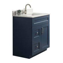 Livia 30" Bathroom Vanity – Solid Wood, Single Sink, Freestanding