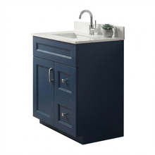 Livia 30" Bathroom Vanity – Solid Wood, Single Sink, Freestanding