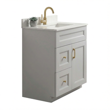 Livia 30" Bathroom Vanity – Solid Wood, Single Sink, Freestanding