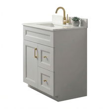 Livia 30" Bathroom Vanity – Solid Wood, Single Sink, Freestanding