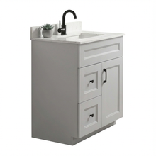 Livia 30" Bathroom Vanity – Solid Wood, Single Sink, Freestanding