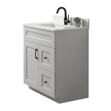 Livia 30" Bathroom Vanity – Solid Wood, Single Sink, Freestanding