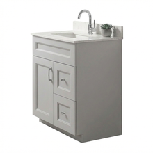 Livia 30" Bathroom Vanity – Solid Wood, Single Sink, Freestanding