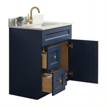 Livia 30" Bathroom Vanity – Solid Wood, Single Sink, Freestanding