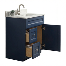 Livia 30" Bathroom Vanity – Solid Wood, Single Sink, Freestanding