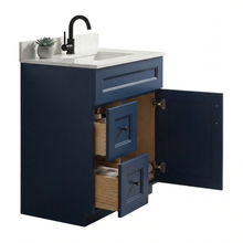 Livia 30" Bathroom Vanity – Solid Wood, Single Sink, Freestanding