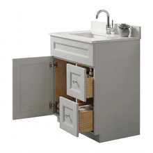 Livia 30" Bathroom Vanity – Solid Wood, Single Sink, Freestanding