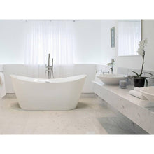 71" Freestanding Tub HB-7112-71 - Modern Oval Acrylic Bathtub for Luxury Bathroom Decor