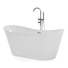 71" Freestanding Tub HB-7112-71 - Modern Oval Acrylic Bathtub for Luxury Bathroom Decor