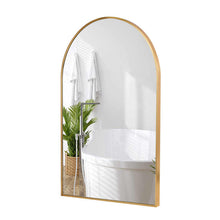 Arch Bathroom Mirror / Gold Metal Frame 24"x36"