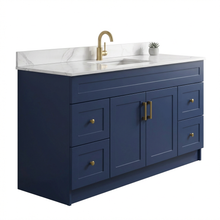 Elara 60" Bathroom Vanity – HDF, Single Sink, Freestanding