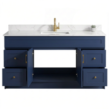 Elara 60" Bathroom Vanity – HDF, Single Sink, Freestanding