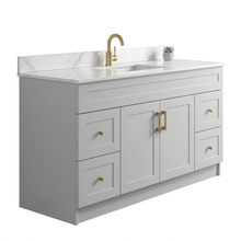 Elara 60" Bathroom Vanity – HDF, Single Sink, Freestanding