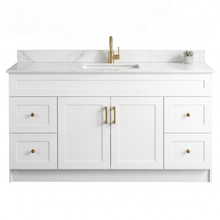 Elara 60" Bathroom Vanity – HDF, Single Sink, Freestanding