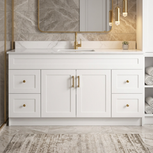 Elara 60" Bathroom Vanity – HDF, Single Sink, Freestanding