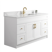 Elara 60" Bathroom Vanity – HDF, Single Sink, Freestanding